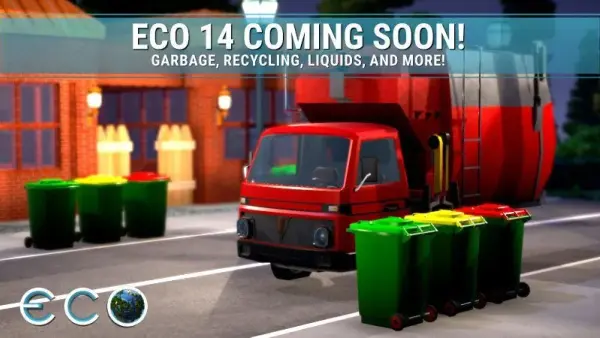 Eco Update 14 forhåndstitt: Garbage & Recycling-playtest er ute (juli 2026)